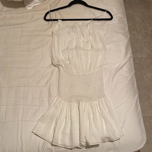 BlueLife Good Karma dress in white (white stitched polka dots), XS, never worn